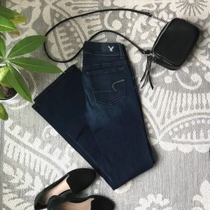 AE Dark Blue Kick Boot Denim Jeans